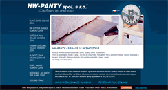 Desktop Screenshot of hwpanty.cz